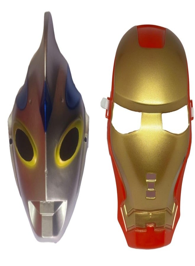 FULLFILLS Mask for Kids 2 different design (Set of 2 pcs Plastic Mask)